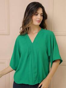 Women Tops - màu xanh lá - Xem 7