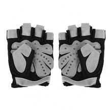 女性半指短無指手套,適用於室內瑜珈養生、健身身體塑形訓練,適用於舉重、騎自行車、健身房等運動