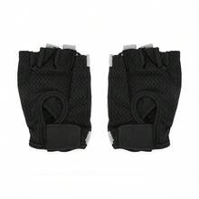 女性半指短無指手套,適用於室內瑜珈養生、健身身體塑形訓練,適用於舉重、騎自行車、健身房等運動