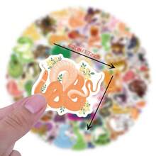 120 張可愛卡通蛇塗鴉防水貼紙適用於行李、水瓶、摩托車、筆記型電腦、頭盔、書桌、滑板等