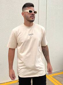 Men T-Shirts - 米色 - 查看 4