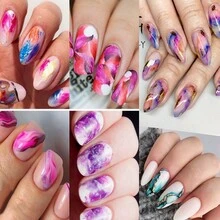 Dofuny 6Box/Set Neon Phosphor Pigment Powder Fluorescent Nail Glitter Set Shiny Ombre Chrome Chameleon Aurora Dust For DIY Gel Polish Manicure Nail Art - Camel - View 7