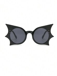 1 件女士派对嘻哈趣味蝙蝠时尚眼镜，适合万圣节派对、夏季海滩度假、户外、旅行
