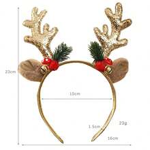 1pc Cute Deer Christmas Headband, Christmas Decoration And Gift, Christmas Hair Accessory