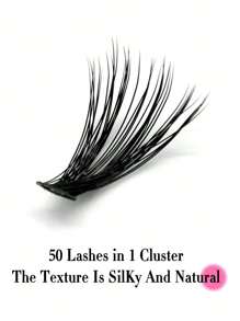 Miss Wink 50D Densely Curled 60pcs 3-Row False Lashes, 12-16mm Mixed Lengths, Waterproof Mink Fibers, Natural & Volumized Look, Portable DIY Self-Lash, Suitable For Light & Full Makeup, Daily & Event Use