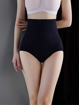 1入組黑色高腰無縫收復內褲,產後恢復塑身衣,塑身內衣適合女士