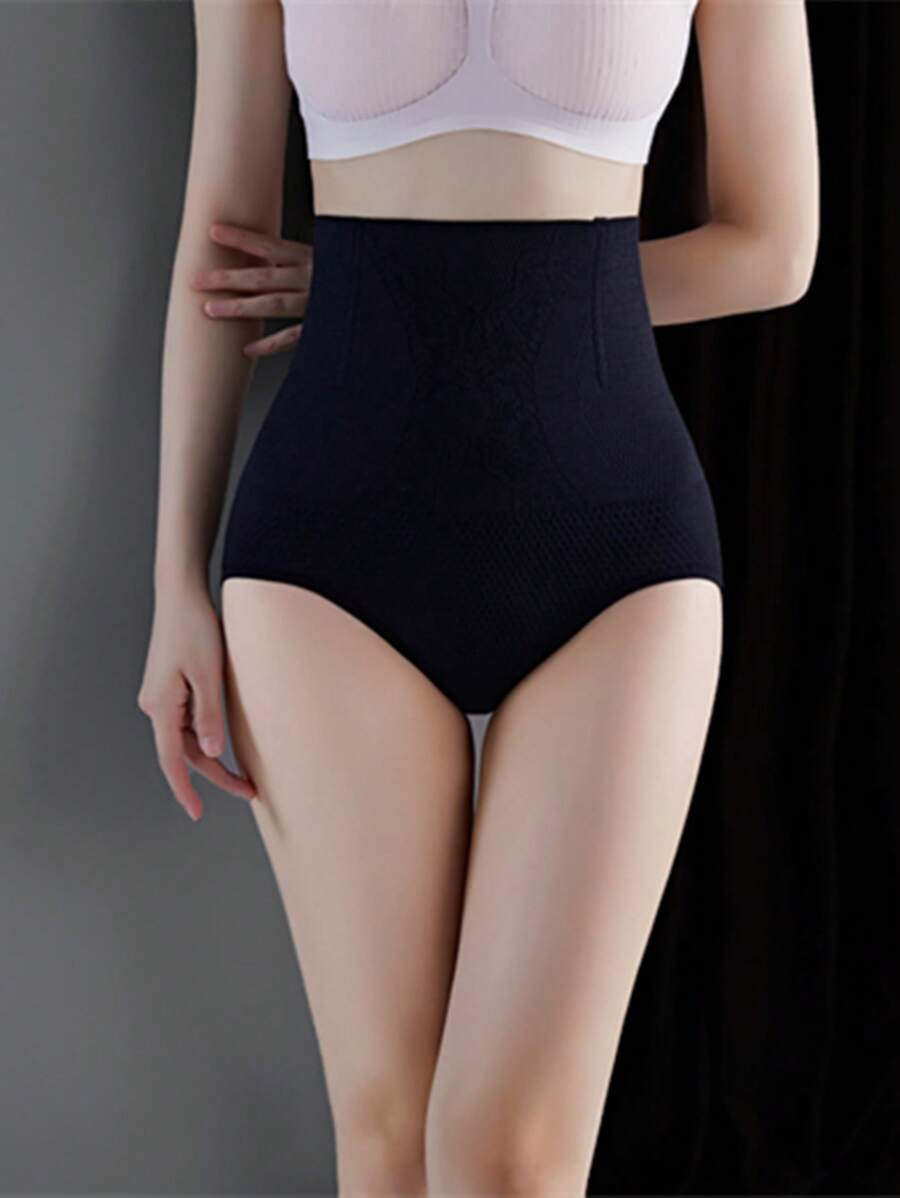 1入組黑色高腰無縫收復內褲,產後恢復塑身衣,塑身內衣適合女士