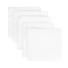 Fralda De Pano Para Luxo Lisa Grande 70x70cm Kit Com 10 - Branco - Visão 2
