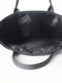 Large Capacity Business Travel Briefcase For Commuter's Document And Laptop, File Bag Classroom Laptop Bags Classroom Bags Teacher Storage Bags Classroom Organizer Bags - Black - View 2