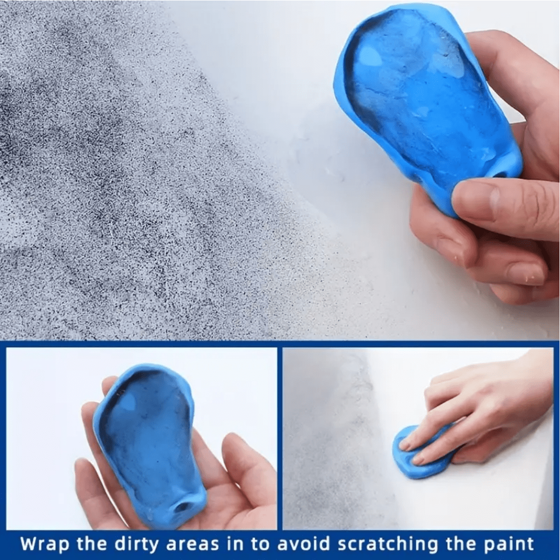 1pc Blue Cleaning Clay Bar For Removing Dirt, Tar, Adhesive Residue