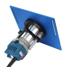 Un Conjunto De Juego Para Levantar El Router En Azul Y Placa De Router De Aluminio Para La Mesa Universal De Enrutador De Carpintería De 65 Mm, Banco De Trabajo De Mesa De Enrutador Y Máquina De Grabado - Azul - Ver 7