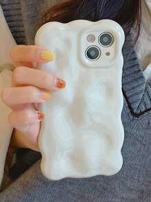 Ốp lưng điện thoại chống sốc Apple 1pc Ins Style Tpu có họa tiết thiên thạch, tương thích với iPhone - trắng - Xem 3