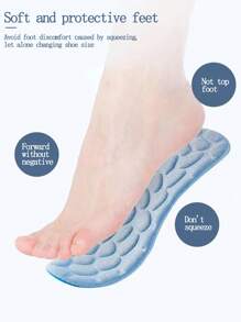 1 雙藍色卵石鞋墊