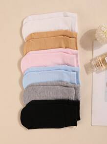 6 Pairs Pilates Non-Slip Yoga Socks, Grip Socks, For Gym Sports - Multicolor - View 3