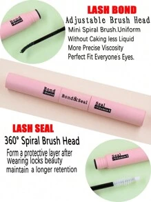 12 線自然濃密混合假睫毛自黏延長套裝帶睫毛膠、鑷子、持久固定 - 黑色 - 查看 3