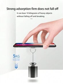 Từ tính Ốp lưng & bao da điện thoại Với người có ring , Bàn làm việc Đứng , Hợp kim Xoay Ngón tay Nhẫn , Đa chức năng , Ô tô/xe hơi núi , phổ cập Dành Cho Nam Và Nữ - Bạc - Xem 4