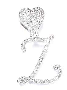 銀色連鎖字母吊墜項鍊,精緻字母吊墜附有a到z的不對稱字母陳述,不對稱字母頸鏈,禮品盒包裝 - 銀色 - 查看 27