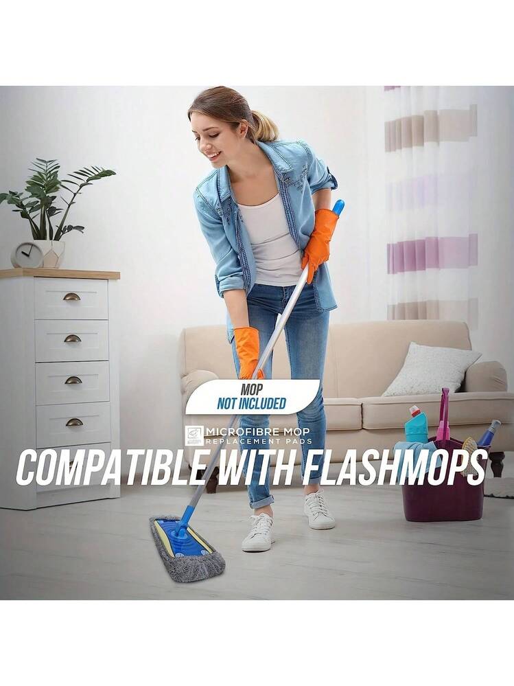 6 Panni Riutilizzabili In Microfibra Per Swiffer WetJet – Lavabili Fino A 300 Lavaggi