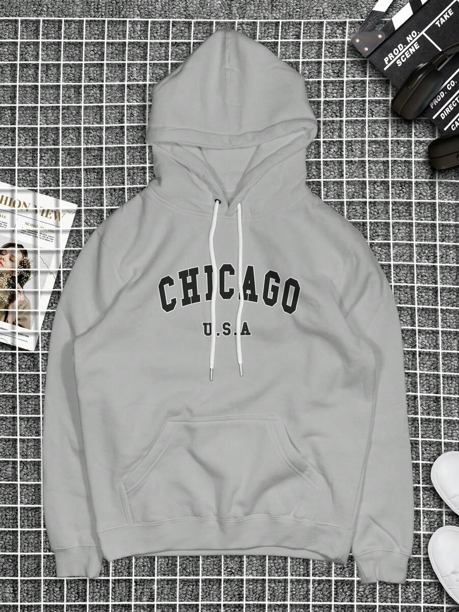 Men Sweatshirts - 灰色 - 查看 1