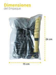 Cuerda Para Brincar Saltar Profesional Con Mango Amarillo TAYGA Negro - Negro - Ver 6