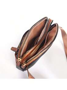 Túi Crossbody Nữ màu trơn - màu đen - Xem 4