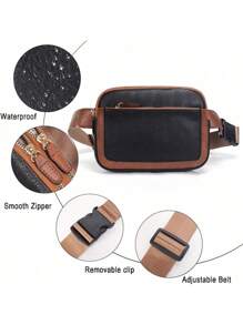 Túi Crossbody Nữ màu trơn - màu đen - Xem 5