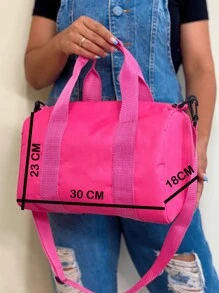Women Tote Bags - Hot Pink - View 2