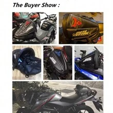 MOTOCENTRIC Tail Bag Motorcycle Waterproof Motorcycle Seat Bag High Capacity Motocross Backpack Top Case - Blue - View 5