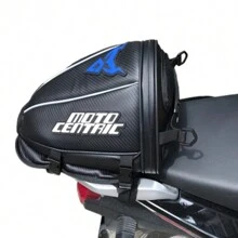 MOTOCENTRIC Tail Bag Motorcycle Waterproof Motorcycle Seat Bag High Capacity Motocross Backpack Top Case - Blue - View 3
