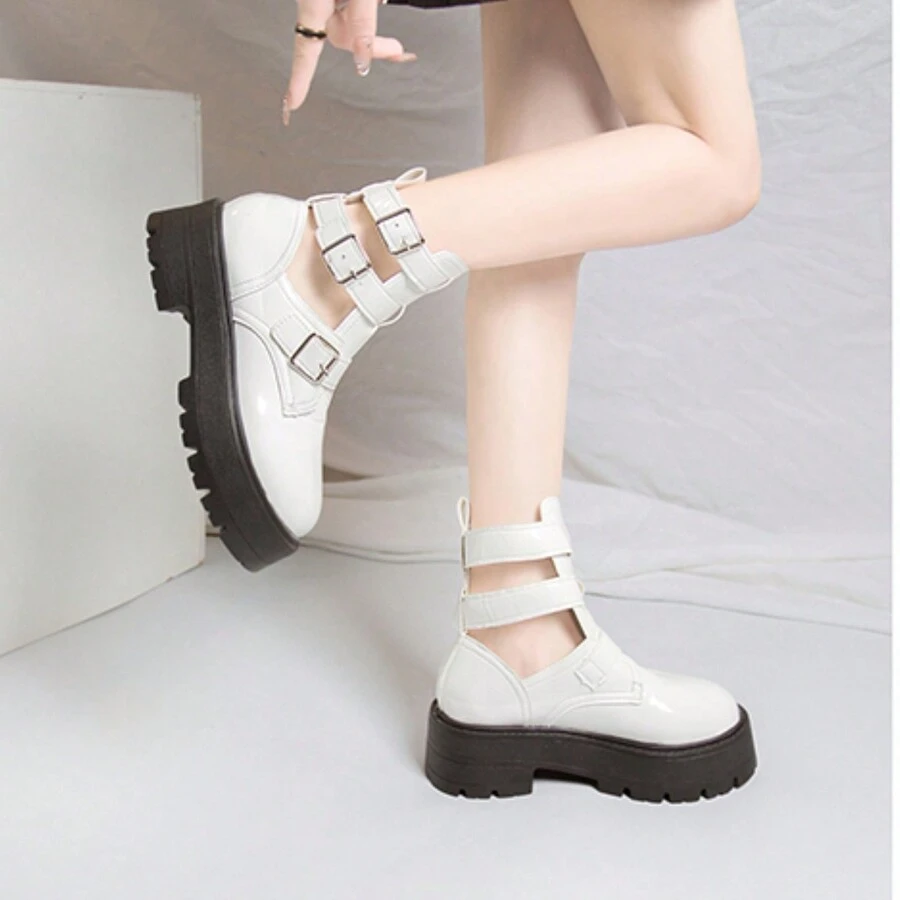 Nuevas botas cómodas y de moda - Blanco - Ver 1