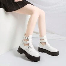 Nuevas botas cómodas y de moda - Blanco - Ver 2