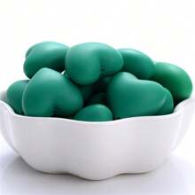 10入組心形矽膠珠子DIY基本款配件