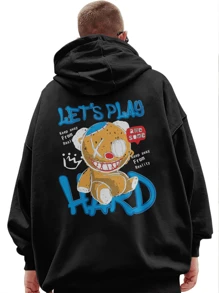 Men Sweatshirts - 黑色 - 查看 3