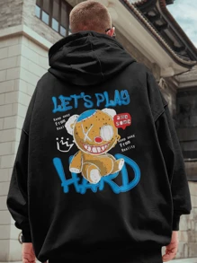 Men Sweatshirts - 黑色 - 查看 1