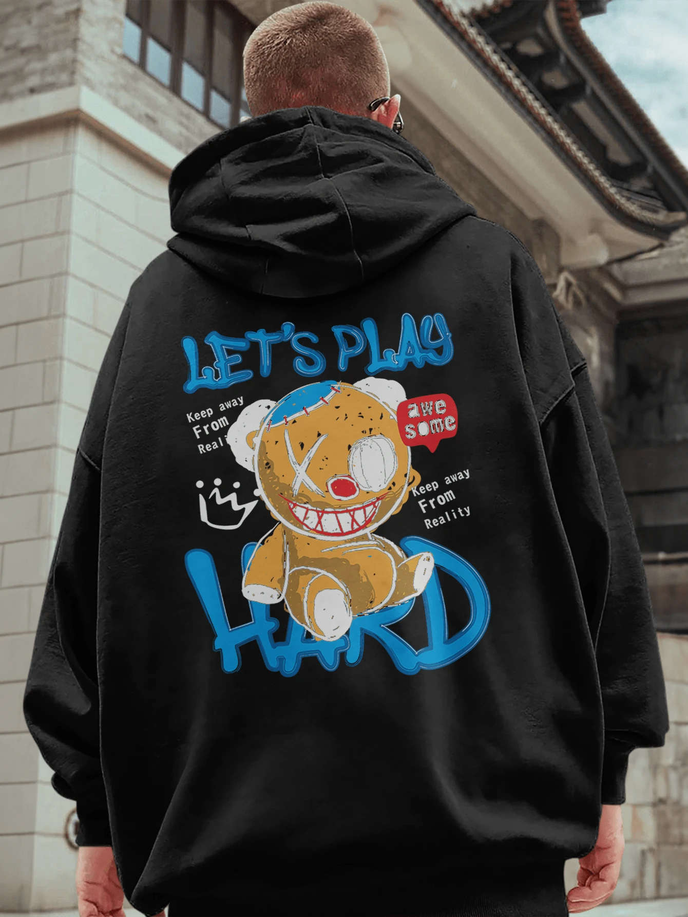 Men Sweatshirts - 黑色 - 查看 1