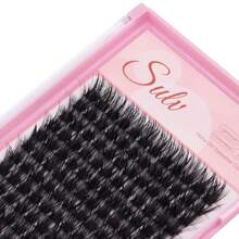 Lông mi giả chồn dày màu đen/nâu sẫm, cong chữ D, làm dày và cong vút, 1 hộp 144 sợi, có sẵn các kích cỡ 8mm/10mm/12mm/14mm/15mm/16mm/18mm/20mm, lông mi sợi chất lượng cao phù hợp cho người mới bắt đầu tự làm tại nhà hoặc chuyên nghiệp, cụm lông mi, cụm lông mi, lông mi riêng lẻ, lông mi, lông mi giả - màu đen - Xem 7