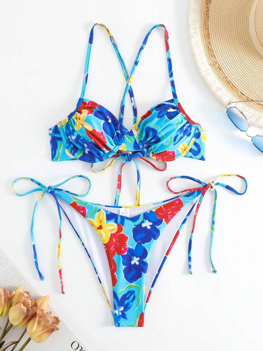 Fashionable & Sexy Bikini Set Summer - Baby Blue - View 1