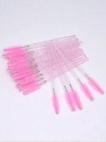 20 piezas de cepillos de pestañas desechables de color rosa cristal, varitas de rímel para pestañas con diamantes de imitación brillantes, aplicadores de carretes para cejas, herramientas de micromaquillaje portátiles,pinceles de maquillaje brochas para maquillaje cepillo maquillaje pincel maquillaje pinceles para maquillaje brochas maquillaje pinceles maquillaje cepillo maquillaje - Rosa - Ver 2