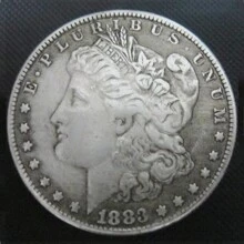 One 1883 American Silver Dollar, Morgan Coin With The Ability To Be Blown, For Collection And Manufactured By The Mint - Silver - View 4