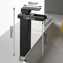 Basin Faucets - T005B Đen - Xem 4