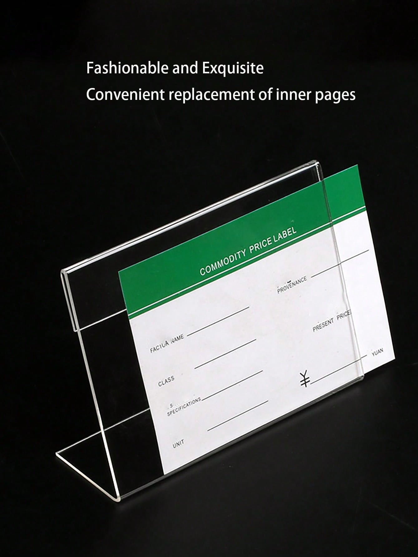 1PC/transparent acrylic signage display rack, desktop display product