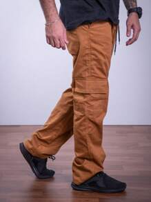 Men Jeans - 駝色 - 查看 1