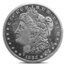 One 1883 American Silver Dollar, Morgan Coin With The Ability To Be Blown, For Collection And Manufactured By The Mint - Silver - View 1