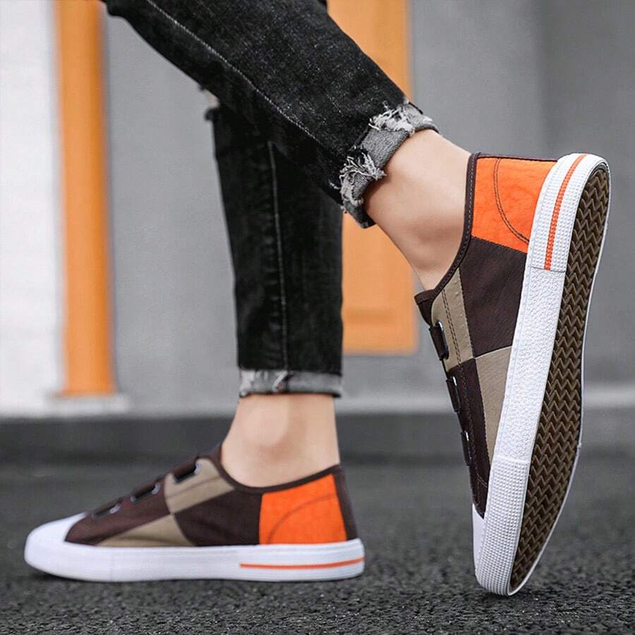 Nam Đúng mốt Toàn trận Giày thể thao - Cà phê nâu - Xem 1