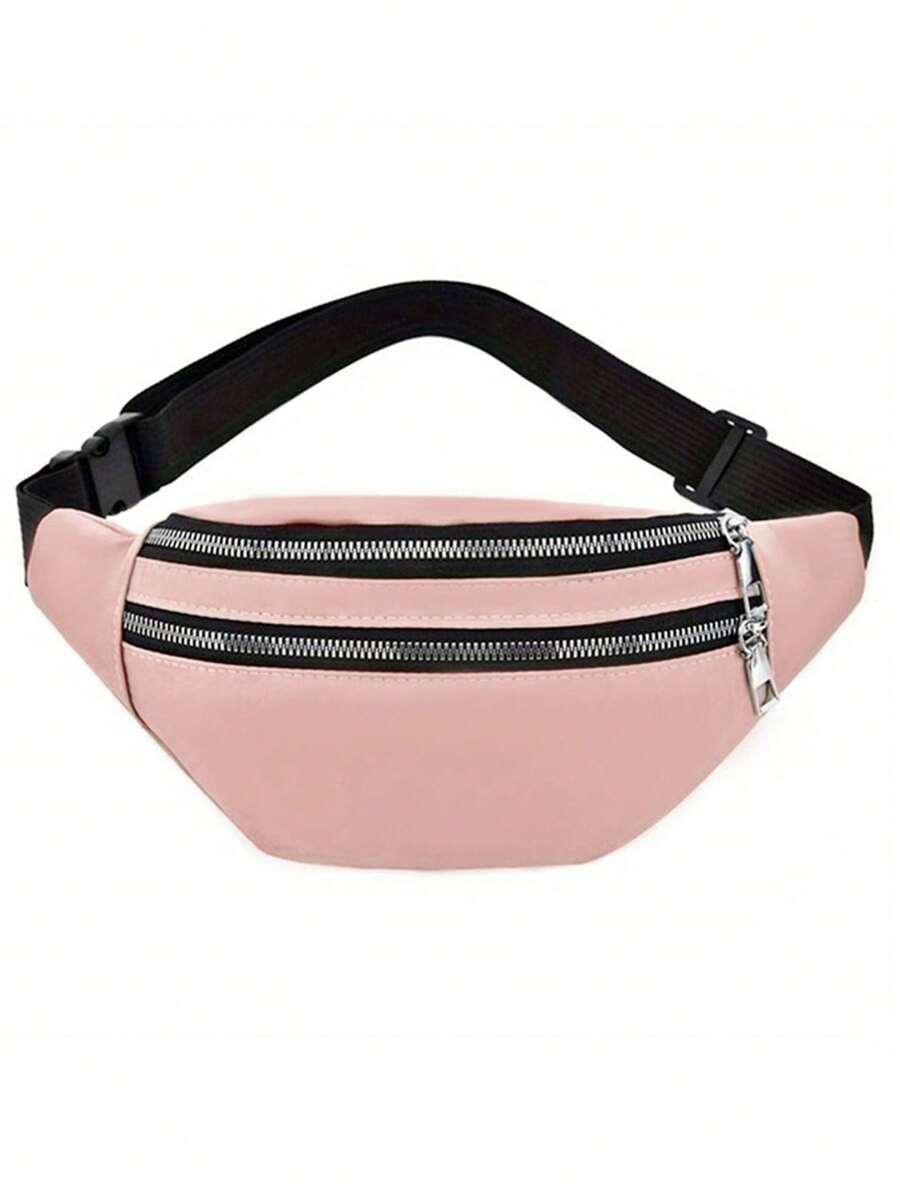 時尚腰包簡約單肩包輕便牛津布休閒旅行百搭斜挎包