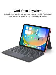 Magic Keyboard Case For 2022 iPad 10th Generation 10.9 Magnetic Smart Cover Wireless Magnetic Keyboard - Black - View 6