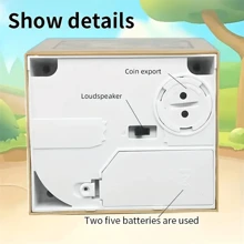 1pc Panda Stealing Money Automatic Savings Box Toy With A Gift Box - Brown - View 7
