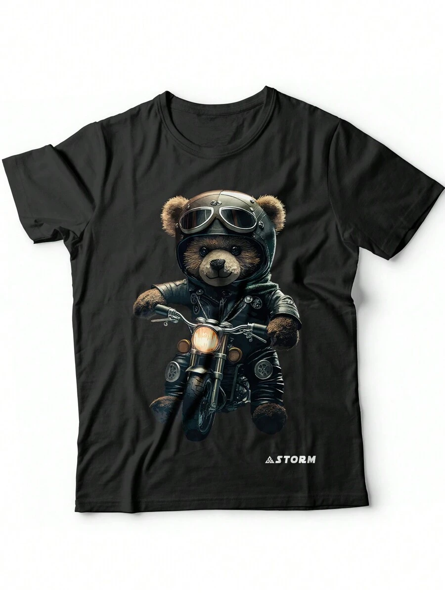 Men T-Shirts - 黑色 - 查看 1