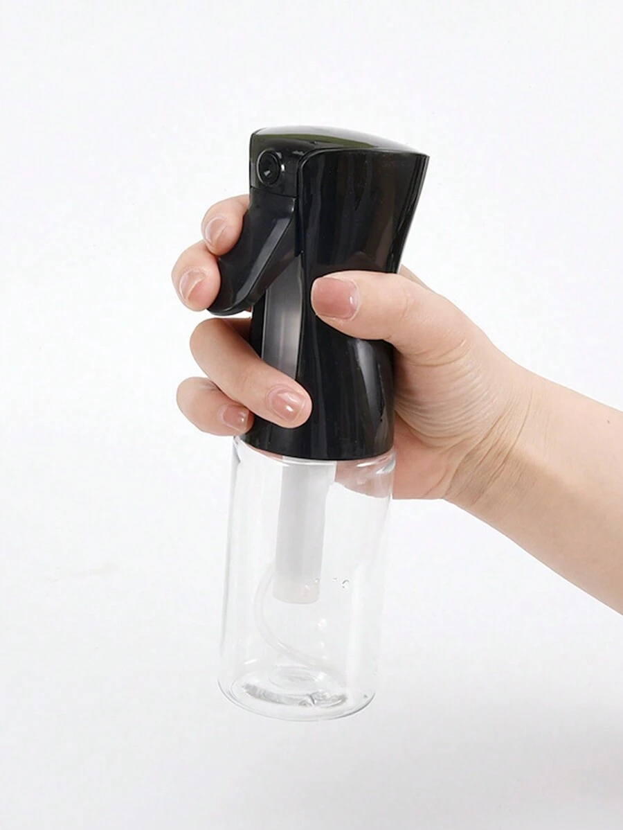 1pc High-Pressure Airless Spray Bottle For Hair Care Or Cosmetics Refillable Travel Container, 200ml Capacity - Black - View 1