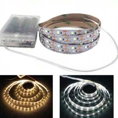 Fita De Led Fio Led De Pilha Auto Colante 2m 120 LEDs Cordão Mangueira - 3 Cores